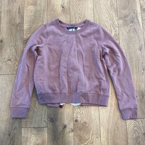 Abercrombie Zip-Back Lace Detail Sweatshirt